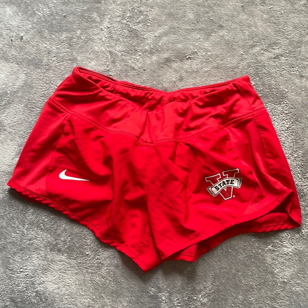 Red dri fit Nike shorts from Valdosta State University